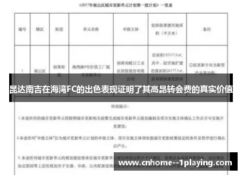 昆达南吉在海湾FC的出色表现证明了其高昂转会费的真实价值